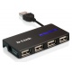 Карманный USB 2.0 концентратор D-Link DUB-104 в Внуково, USB хаб DLink DUB104 (Внуково)