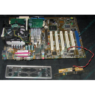 Материнская плата Asus P4PE (FireWire) с процессором Intel Pentium-4 2.4GHz s.478 и памятью 768Mb DDR1 Б/У (Внуково)